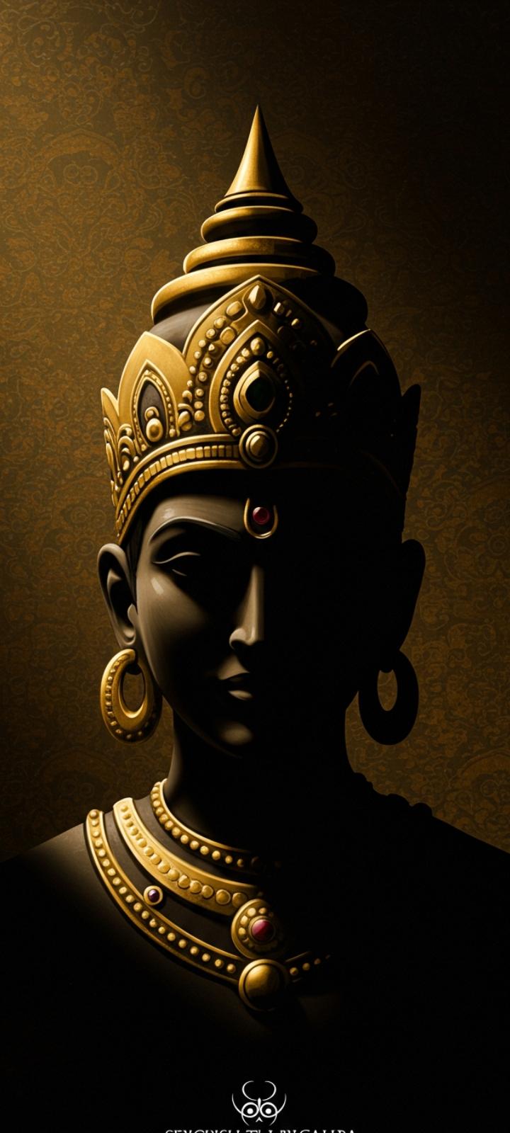 Royal attitude DP image of an Indian king or queen silhouette.