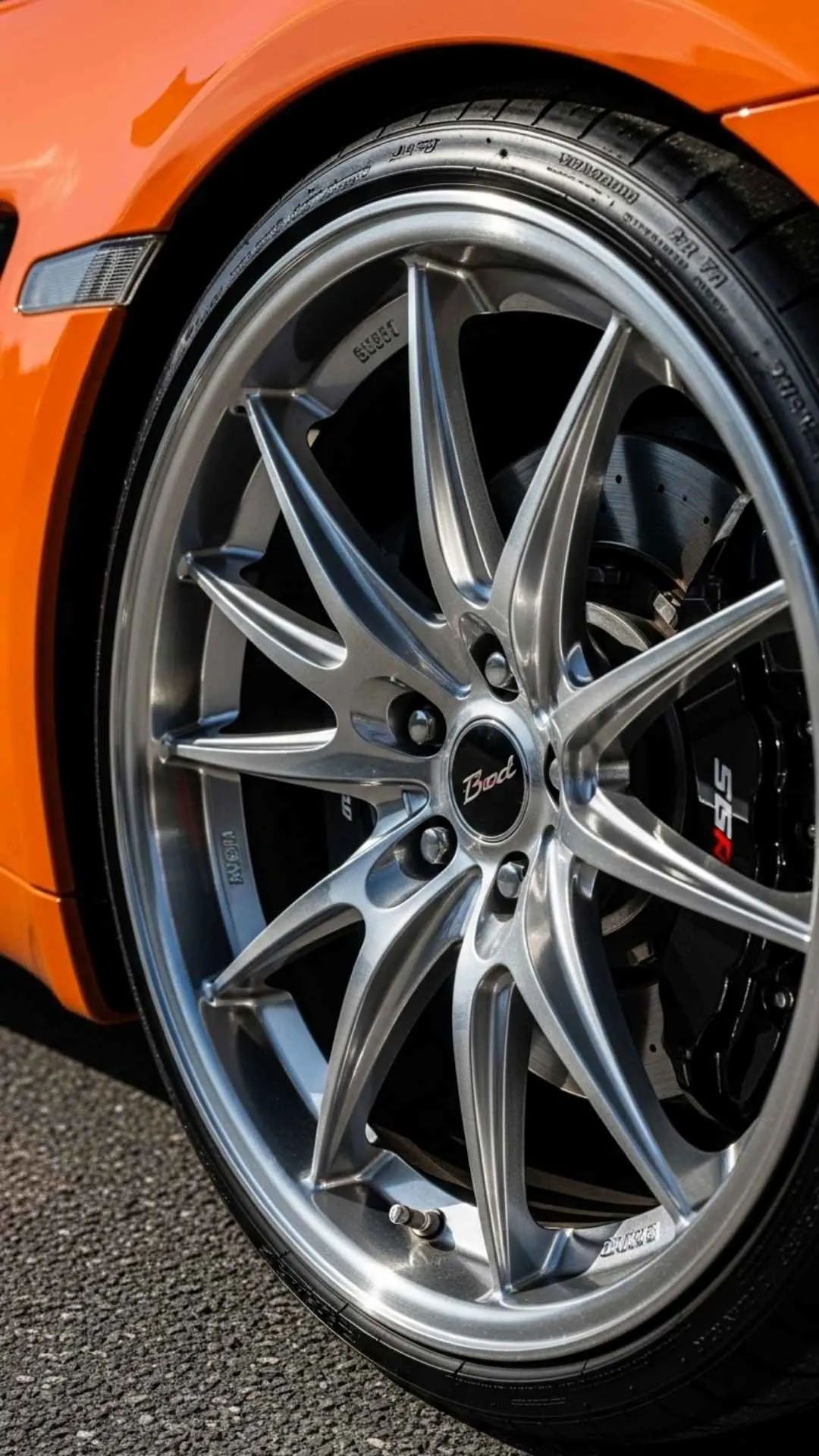 Close-up detail of a sleek sports car, representing a cool and stylish Instagram DP for boys who love cars.