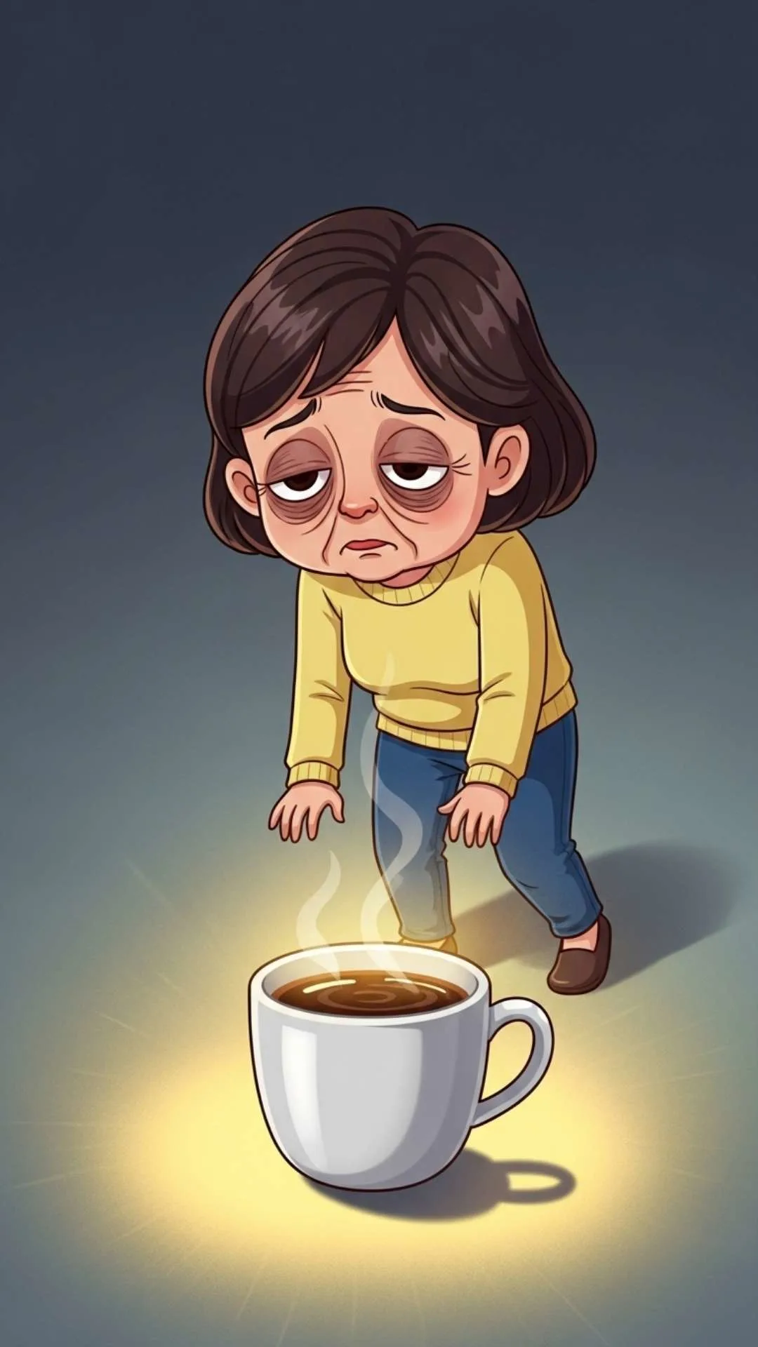 Funny I need coffee DP, tired morning profile pic, coffee addiction humor, sleepy WhatsApp DP.