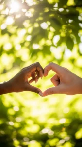 Joyful couple hands DP, healing love profile picture, sunny intertwined hands, happy relationship FB DP, positive couple pic.