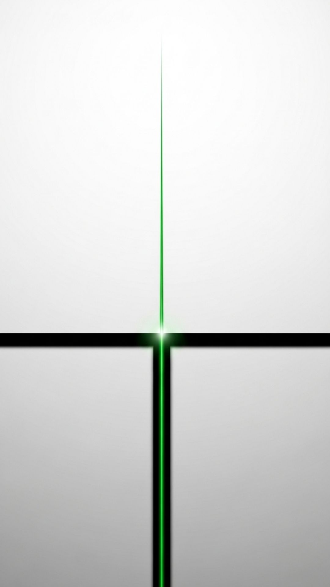 A minimalist digital illustration of a glowing green line growing upwards from a black horizontal line, symbolizing progress and new beginnings