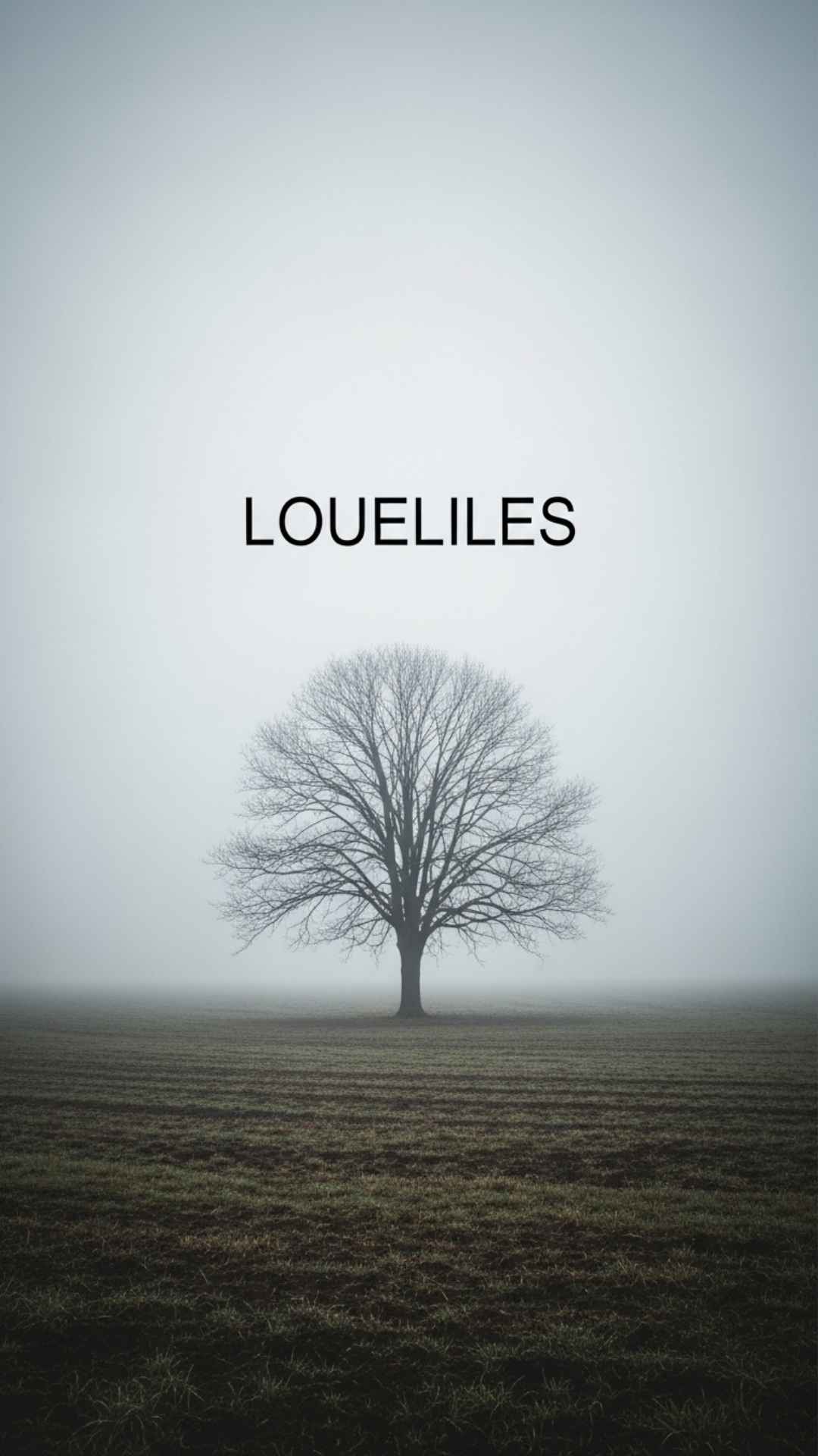 A symbolic image of a single, bare tree in a foggy, empty field, representing a feeling of deep loneliness and isolation.