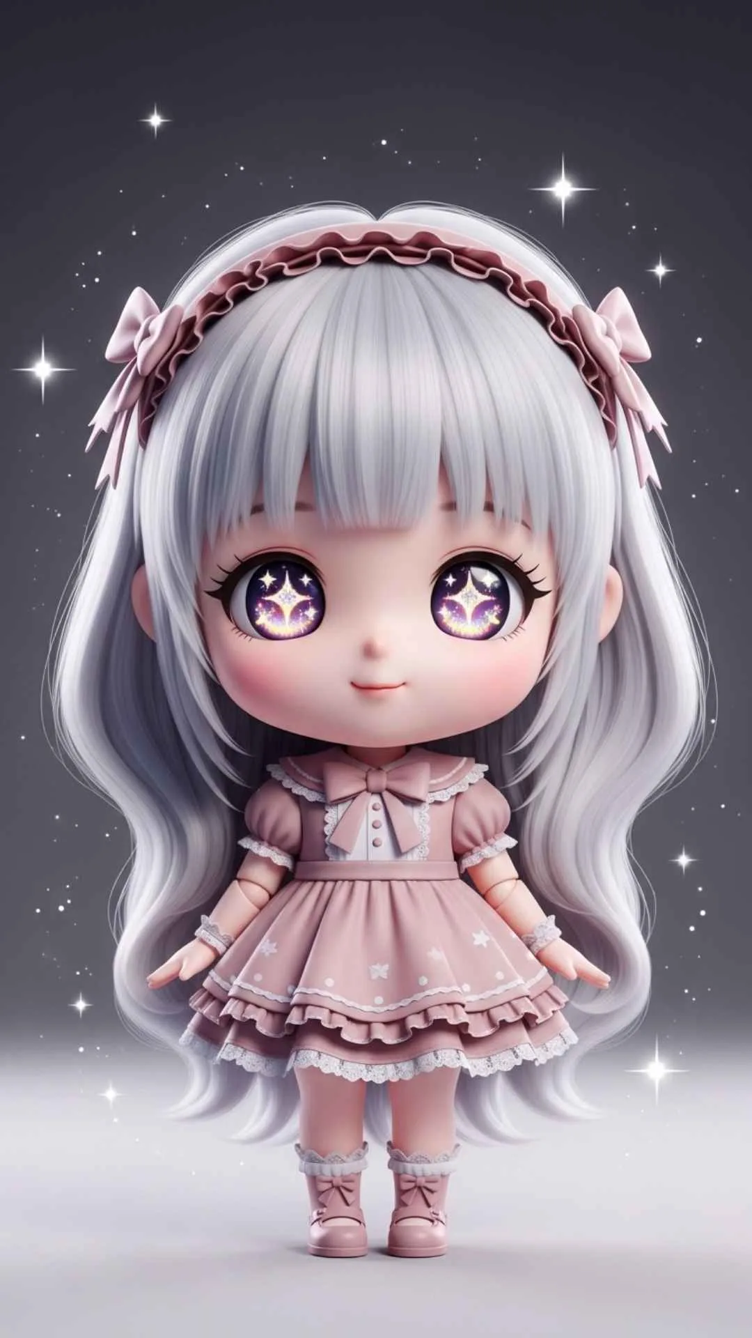 An ultra-cute chibi-style doll DP, embodying the "innocence" and "sweetness" described in the Majekfilms.com guide. This animated doll with big eyes is a popular choice for a "cute doll dp" for girls, available in the "Cute DP Images" collection.