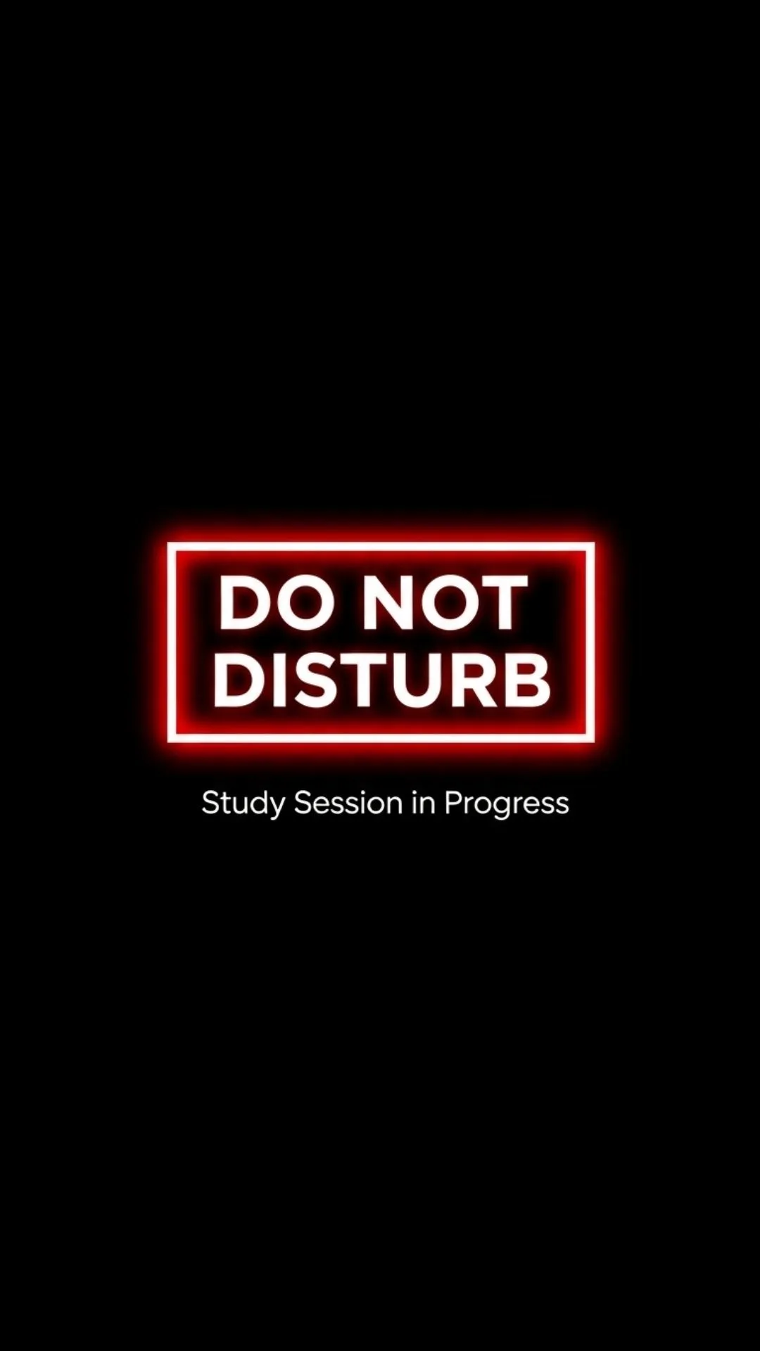 A 9:16 'Do Not Disturb' study DP for WhatsApp. This 'Study Session in Progress' sign is a clear way for Indian students to set boundaries and show they are busy with exams. Find more free 'busy mode' DPs to show your focus on Majekfilms.com