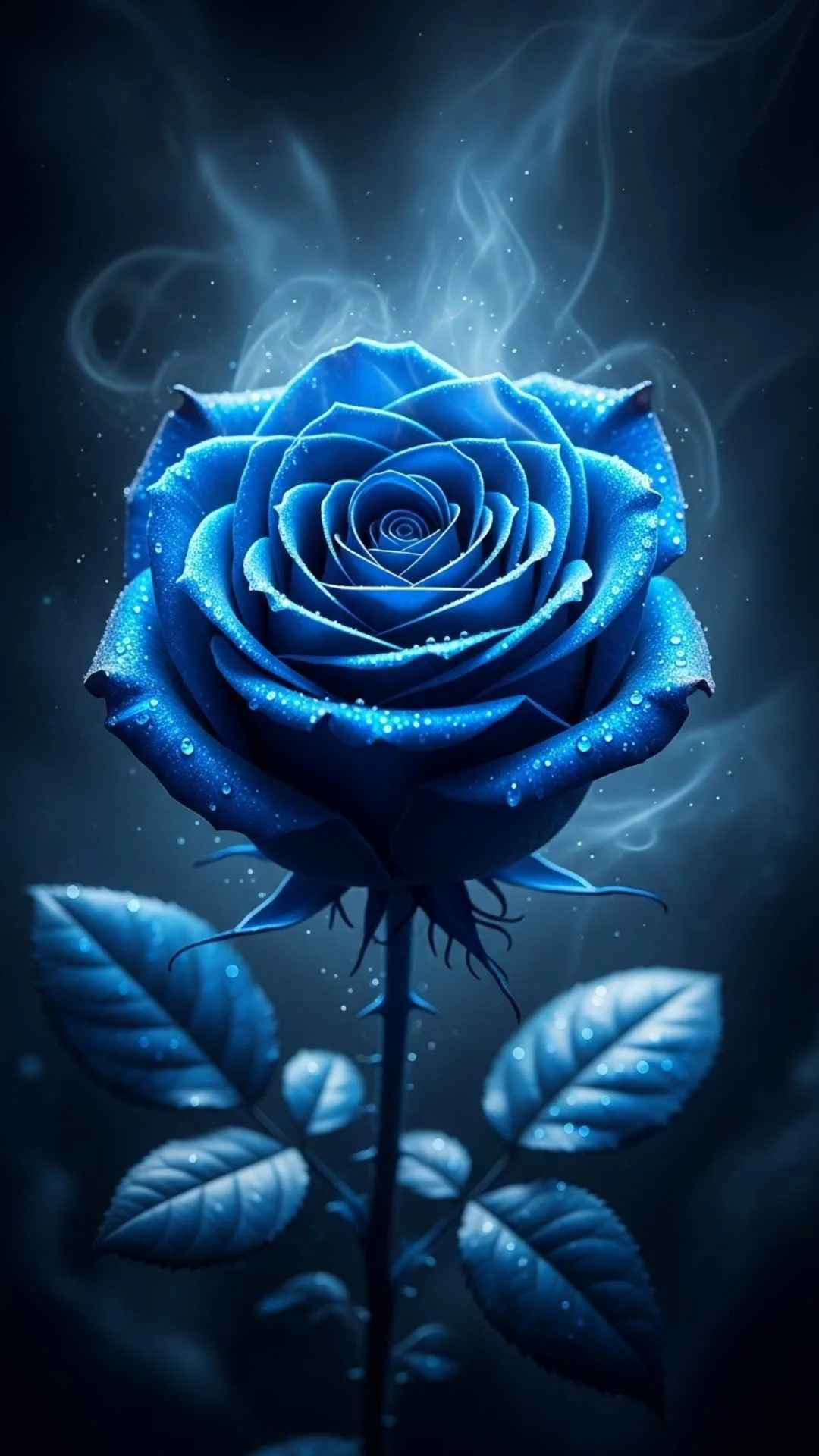 A mysterious 4K HD blue rose DP, symbolizing the unattainable, uniqueness, and magic. A captivating blue rose image for a truly unique profile picture