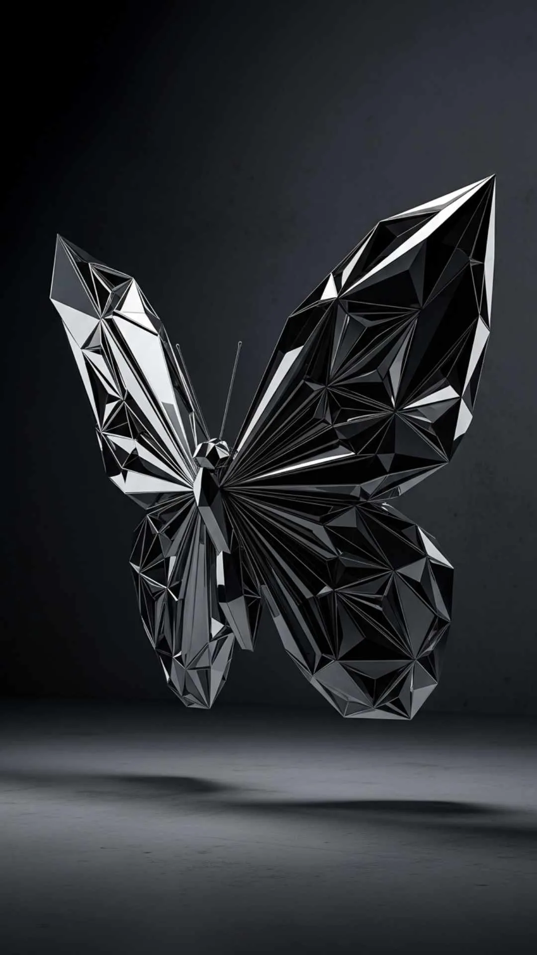 An abstract butterfly DP for boys, featuring a unique, cool geometric design. This 4K, modern art image is a free HD download, perfect for a bold WhatsApp DP that stands out. See more abstract DPs for boys.