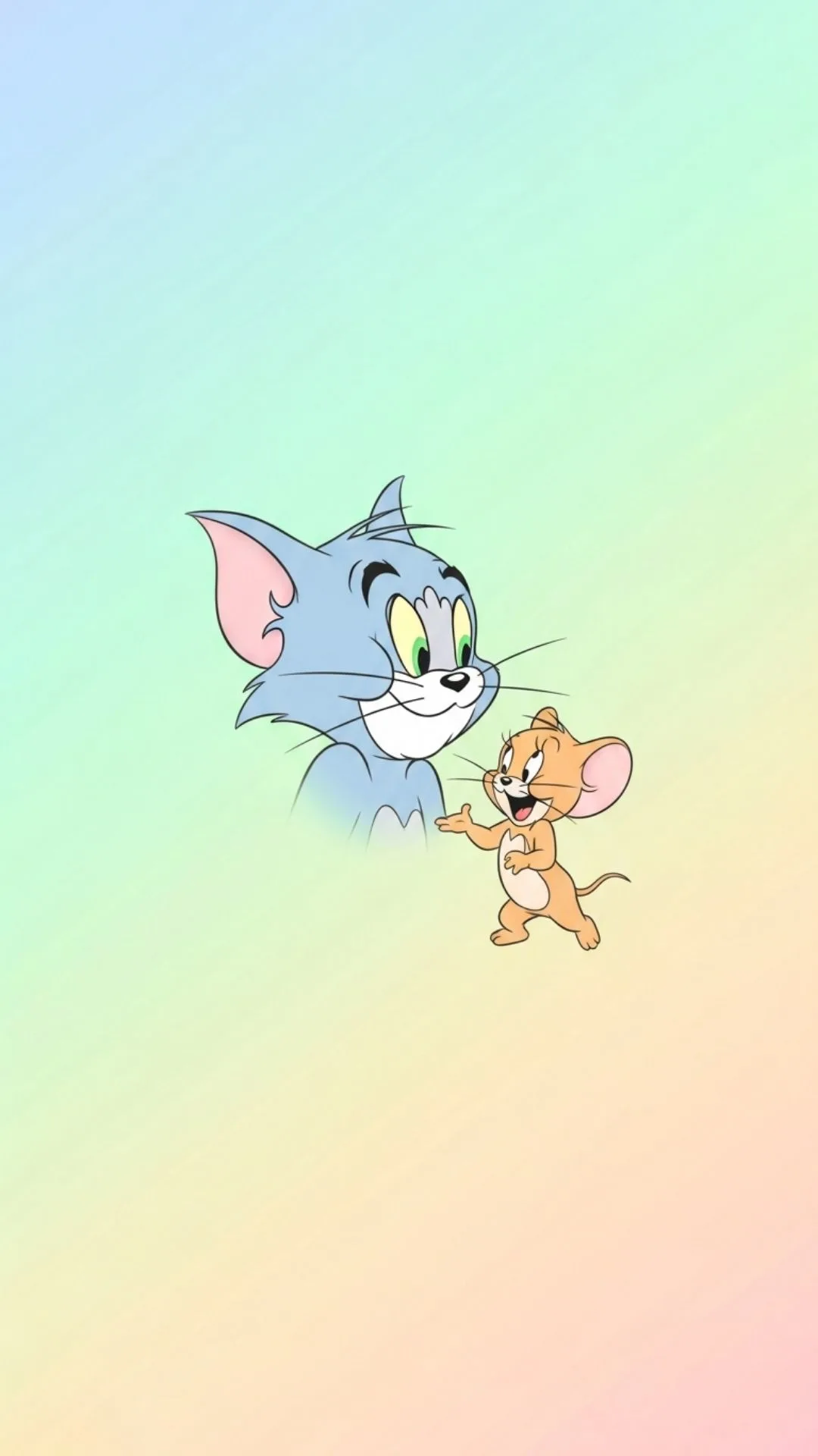 Aesthetic Tom and Jerry DP in soft pastel tones. This dreamy re-colored PFP in mint green and baby yellow is perfect for an Instagram DP for girls in India. A top HD download for a cute and trendy profile vibe.