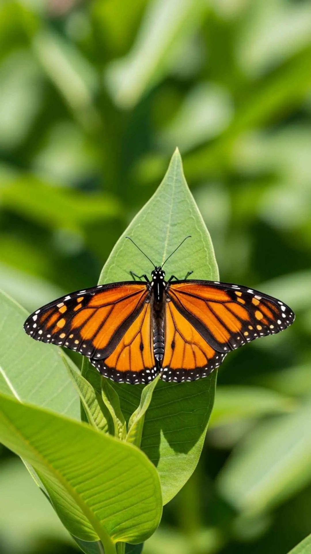 A beautiful, photorealistic Monarch butterfly DP, showcasing its vibrant orange and black wings in a 4K macro shot. This HD photo is a free download for nature lovers, perfect for a true-to-life WhatsApp profile. From Majekfilms.com's Nature DP collection.