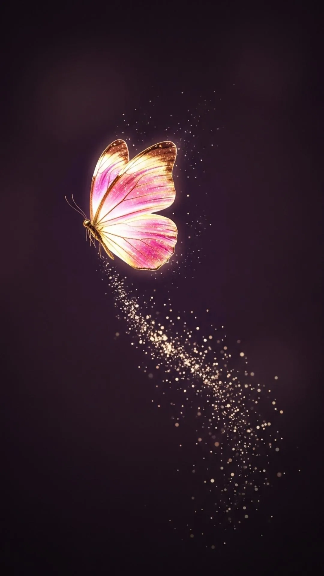 A romantic butterfly DP for girls with a delicate glitter effect. This magical 4K HD photo in pink and gold is a free download, perfect for a beautiful and sparkling WhatsApp or Instagram DP. From Majekfilms.com