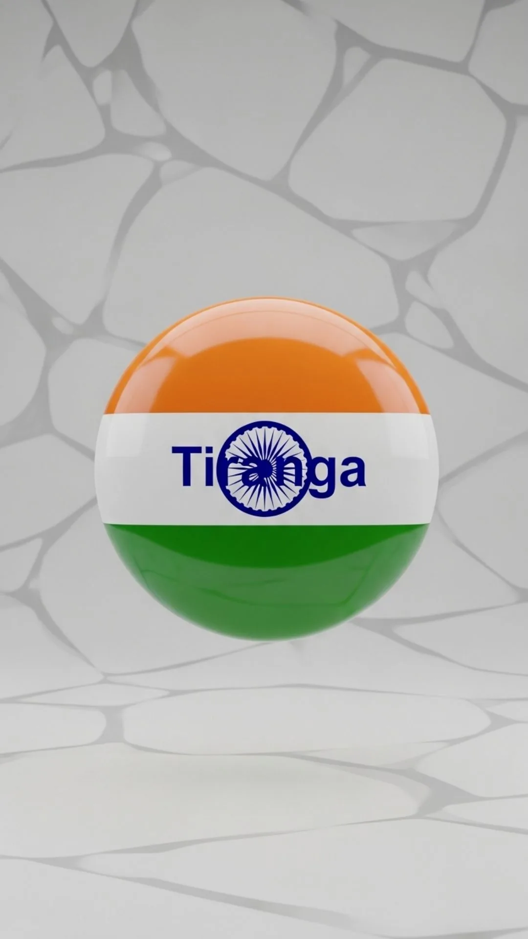 A 3D, glossy, round Indian Flag DP icon designed for social media. This 9:16 image showcases the perfect circular button style for a WhatsApp DP, offering a free download idea for a modern, stylish profile picture that displays correctly