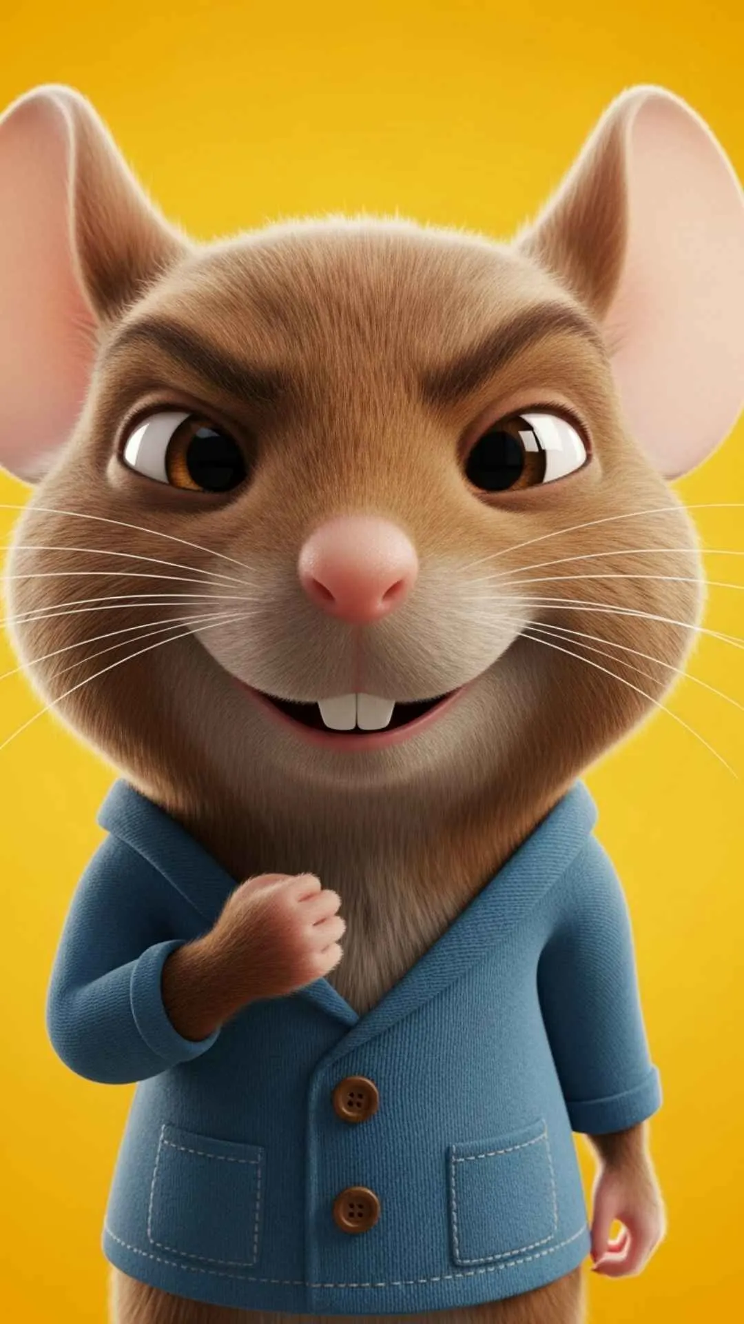 Jerry pic for DP with a victorious smirk, showing intelligence and wit. This 'small but mighty' attitude PFP is a cool HD download for WhatsApp in India, perfect for users who identify with Jerry's smart personality.