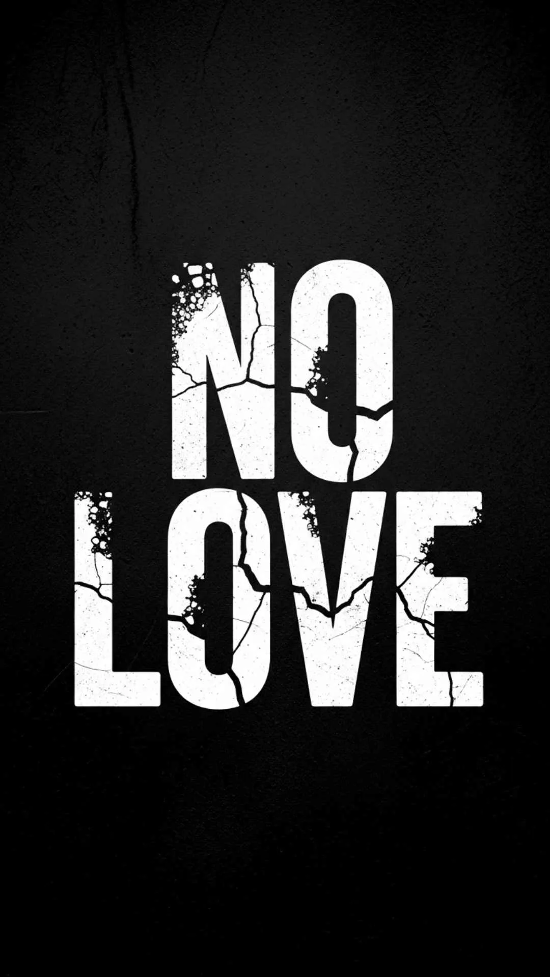 A "No Love DP" featuring a red prohibition symbol (🚫) over a heart on a black background. This impactful "No DP Image" clearly signals "no love" or "single life" for WhatsApp and Instagram profiles.