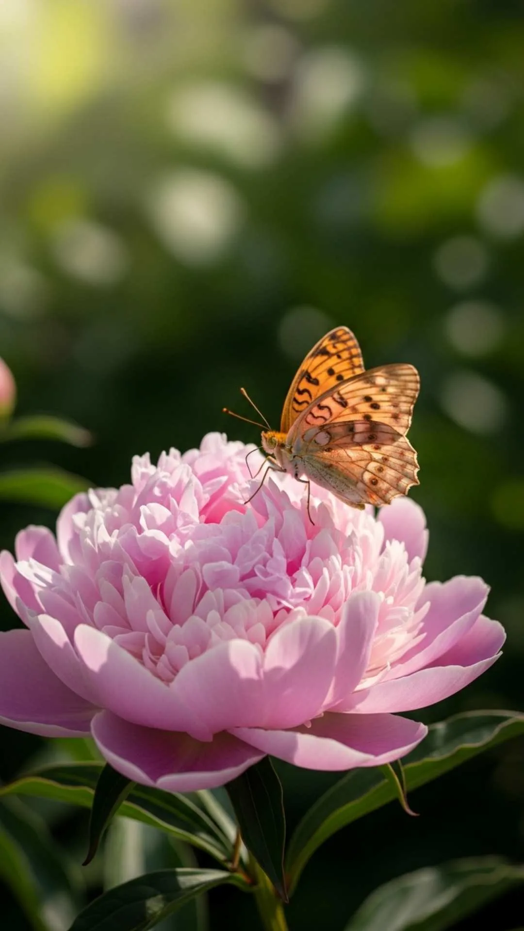 A beautiful butterfly DP for girls, showing a soft pink butterfly on a romantic flower. This cute, 4K photo is a free HD download, perfect for a graceful and positive WhatsApp profile picture. From Majekfilms.com's collection.