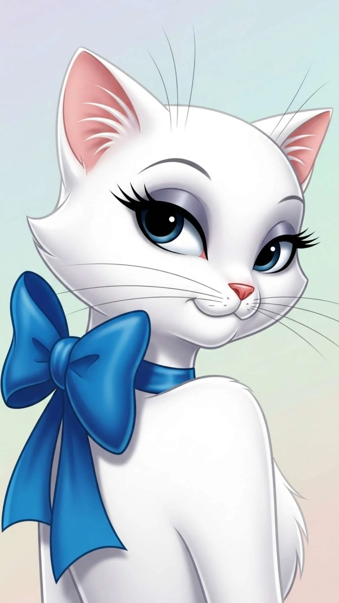 Toodles Galore DP for girls, showing the elegant and beautiful white cat. This classy, feminine, and aesthetic HD PFP is a top choice for a girl's WhatsApp or Instagram profile in India, downloaded for its grace and style.