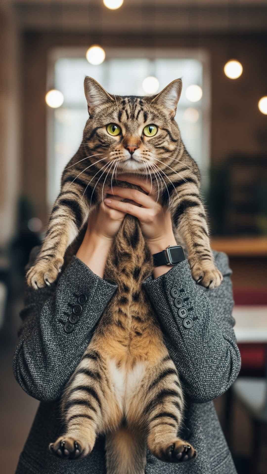 A person uses a charismatic tabby cat to mask their real identity while still projecting a strong, distinct personality in this Cat DP, a perfect solution for introverts or privacy-conscious users seeking subtle anonymity.